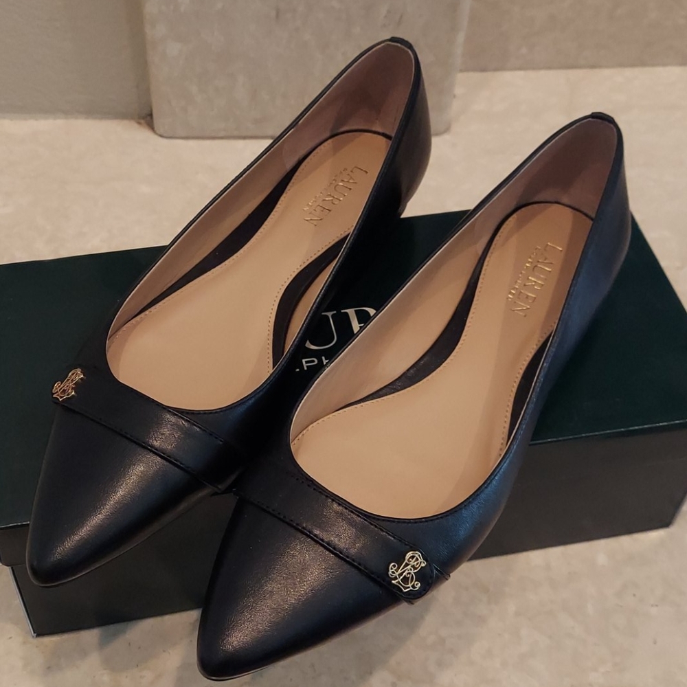 EUC Ralph Lauren Leather Flats